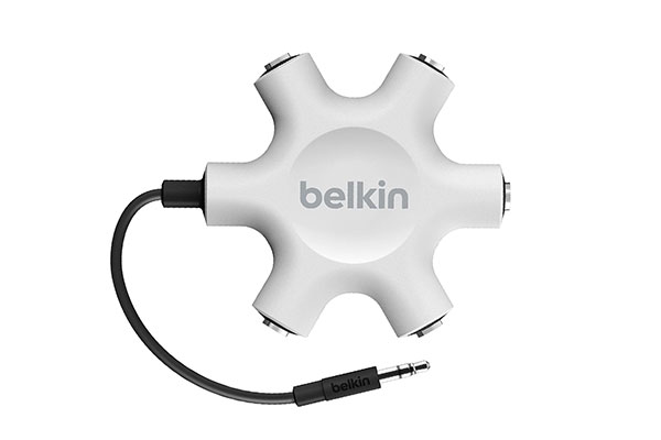 RockStar 5-Jack 3.5 mm Audio Headphone Splitter by Belkin
